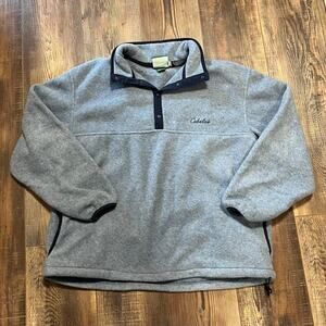 Cabela’s Women’s Polartec Fleece 1/4 Snap Pullover Blue Large